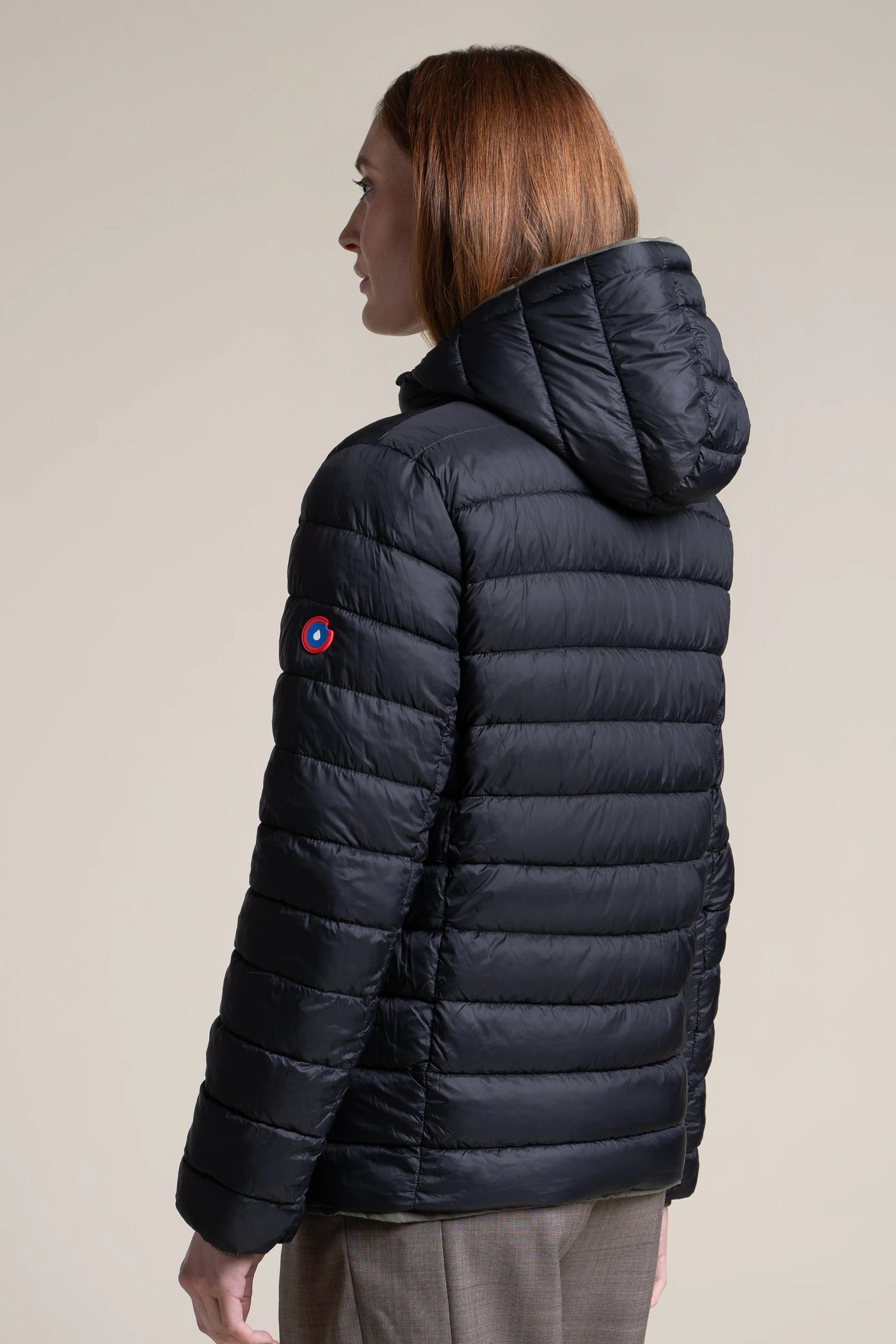 Charonne - Doudoune Réversible - Flotte #couleur_kaki-ombre