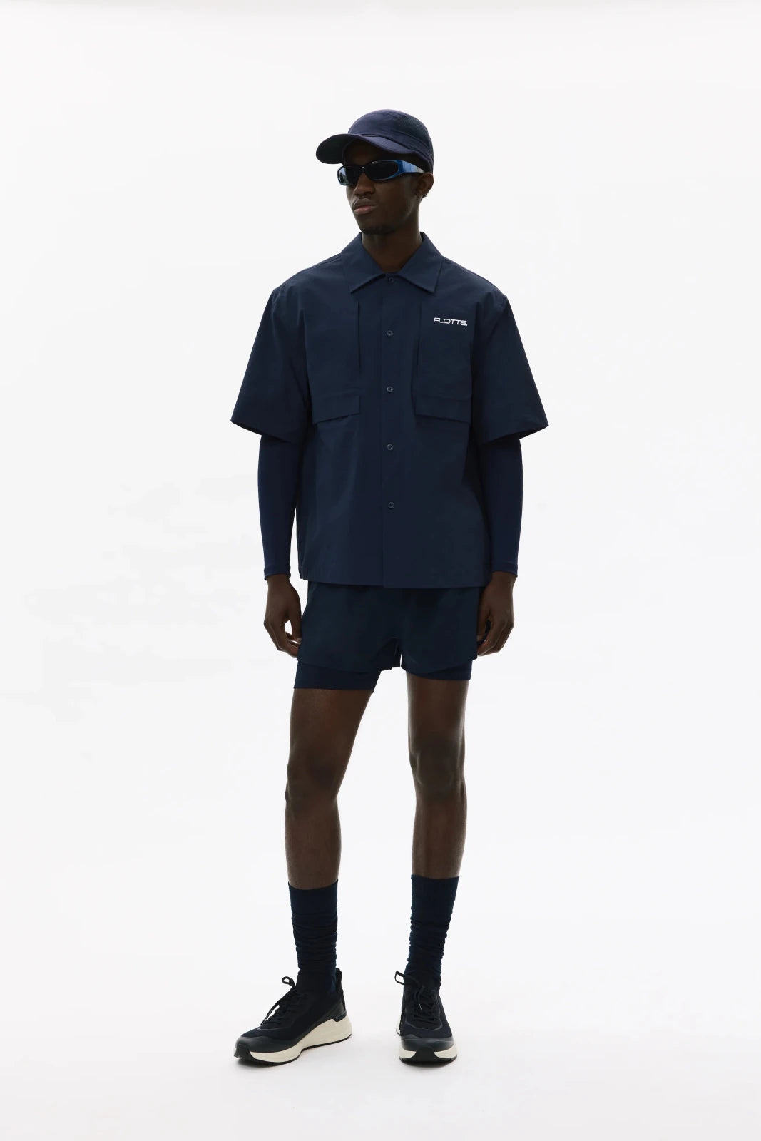 Colbert - Chemise Anti-UV ultra-légère - Flotte couleur indigo 
