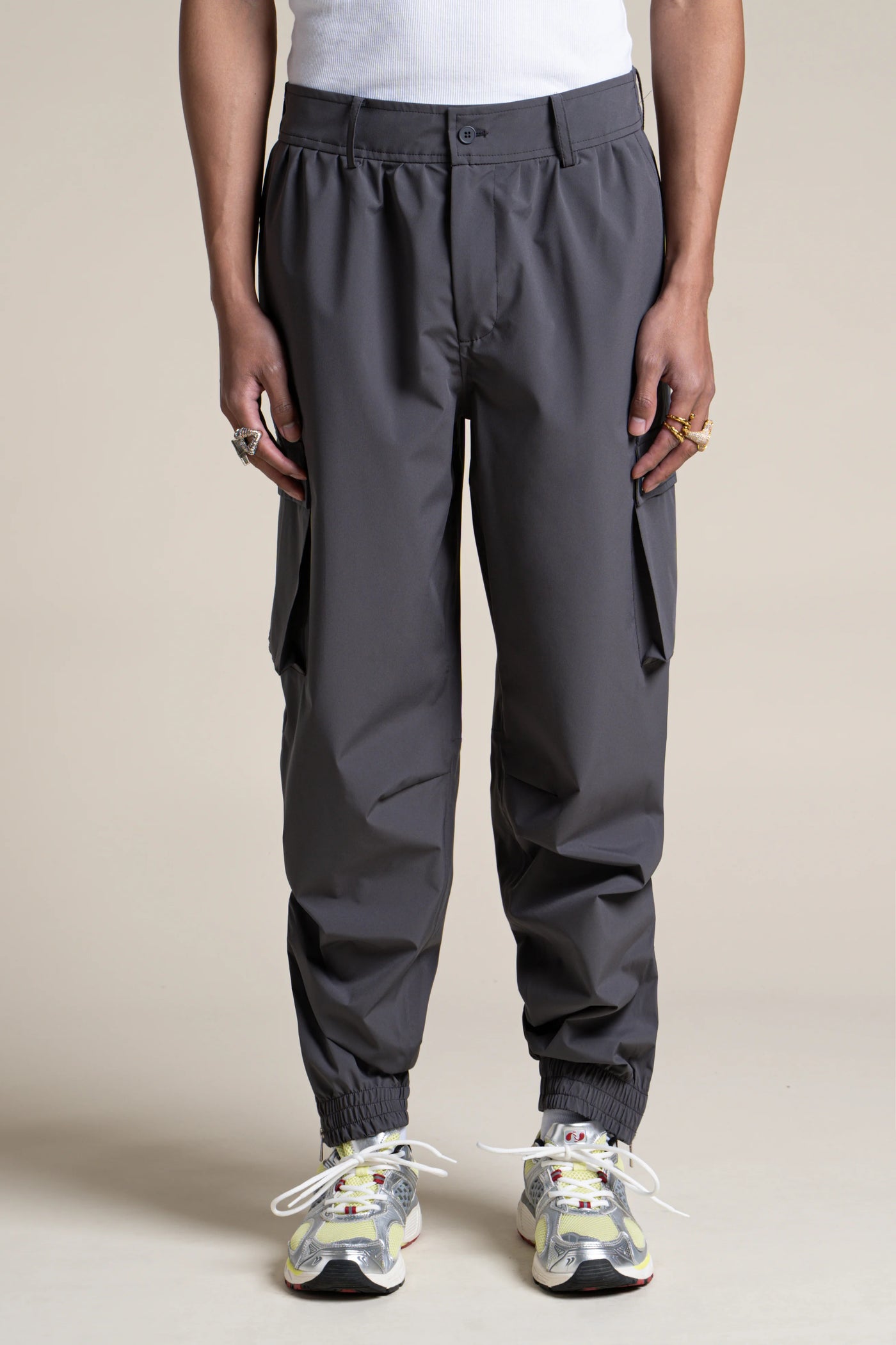 Pantalon imperméable Gambetta cargo multipoches #couleur_anthracite