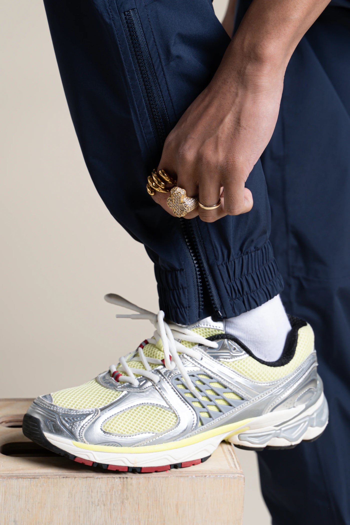 Pantalon imperméable Gambetta cargo multipoches #couleur_indigo