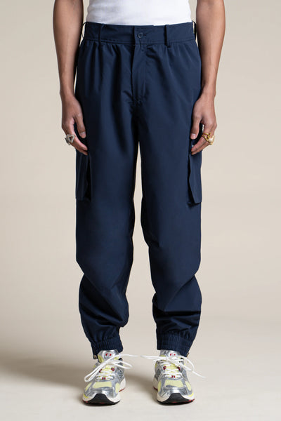 Pantalon imperméable Gambetta cargo multipoches #couleur_indigo