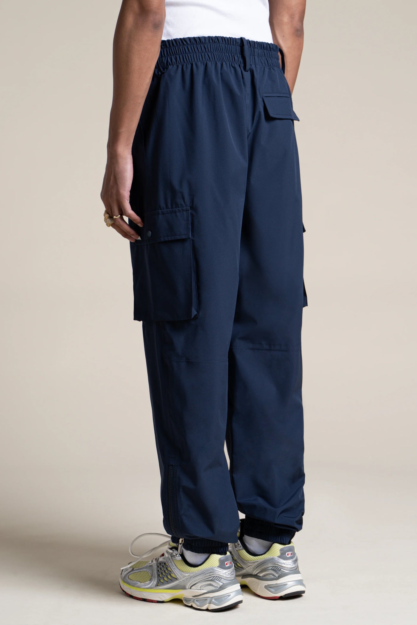 Pantalon imperméable Gambetta cargo multipoches #couleur_indigo