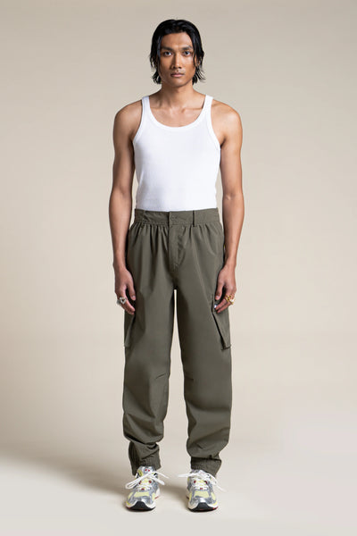 Pantalon imperméable Gambetta cargo multipoches #couleur_kaki