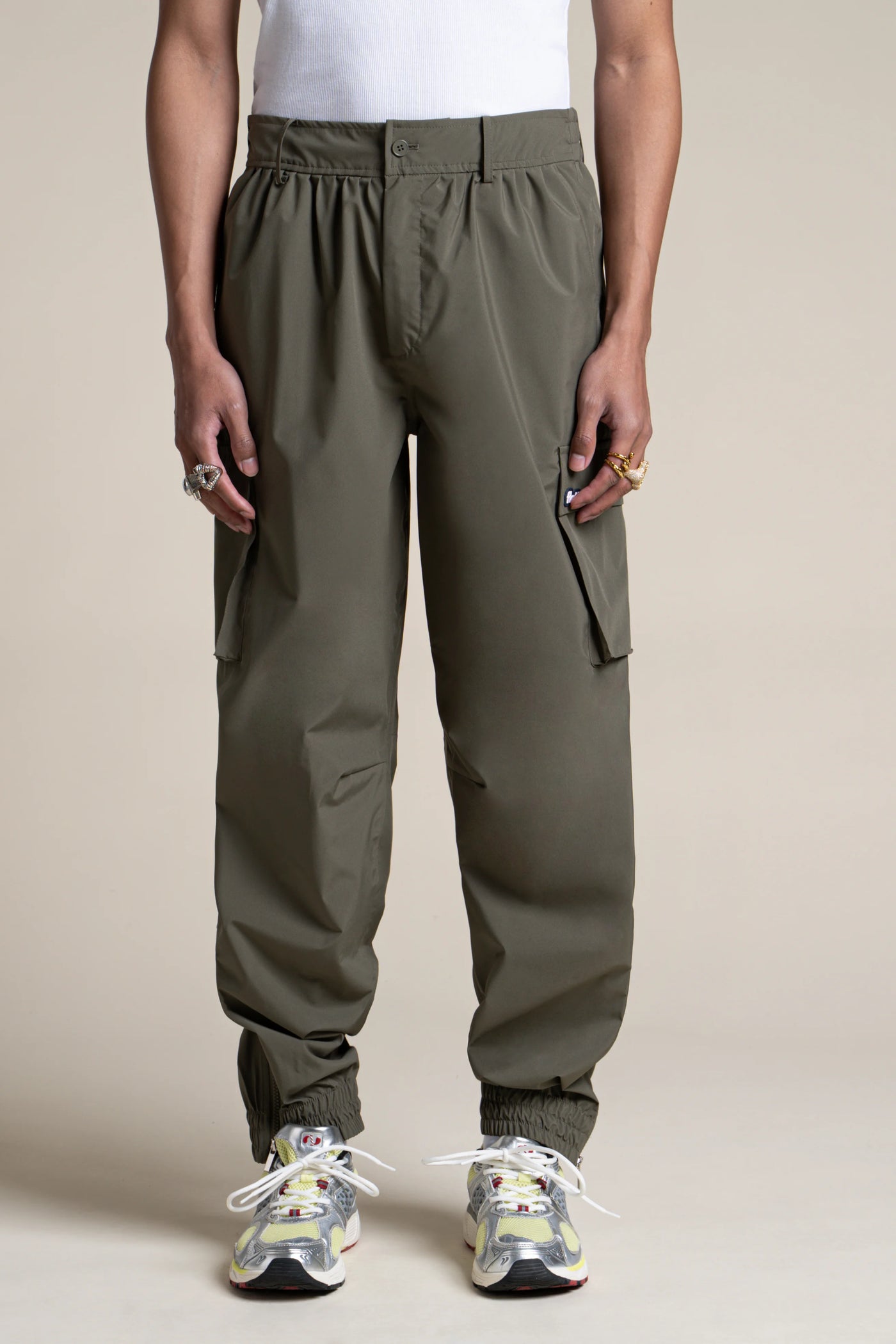 Pantalon imperméable Gambetta cargo multipoches #couleur_kaki