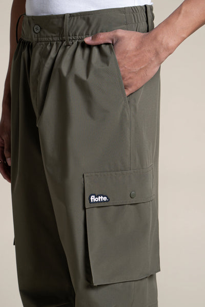 Pantalon imperméable Gambetta cargo multipoches #couleur_kaki