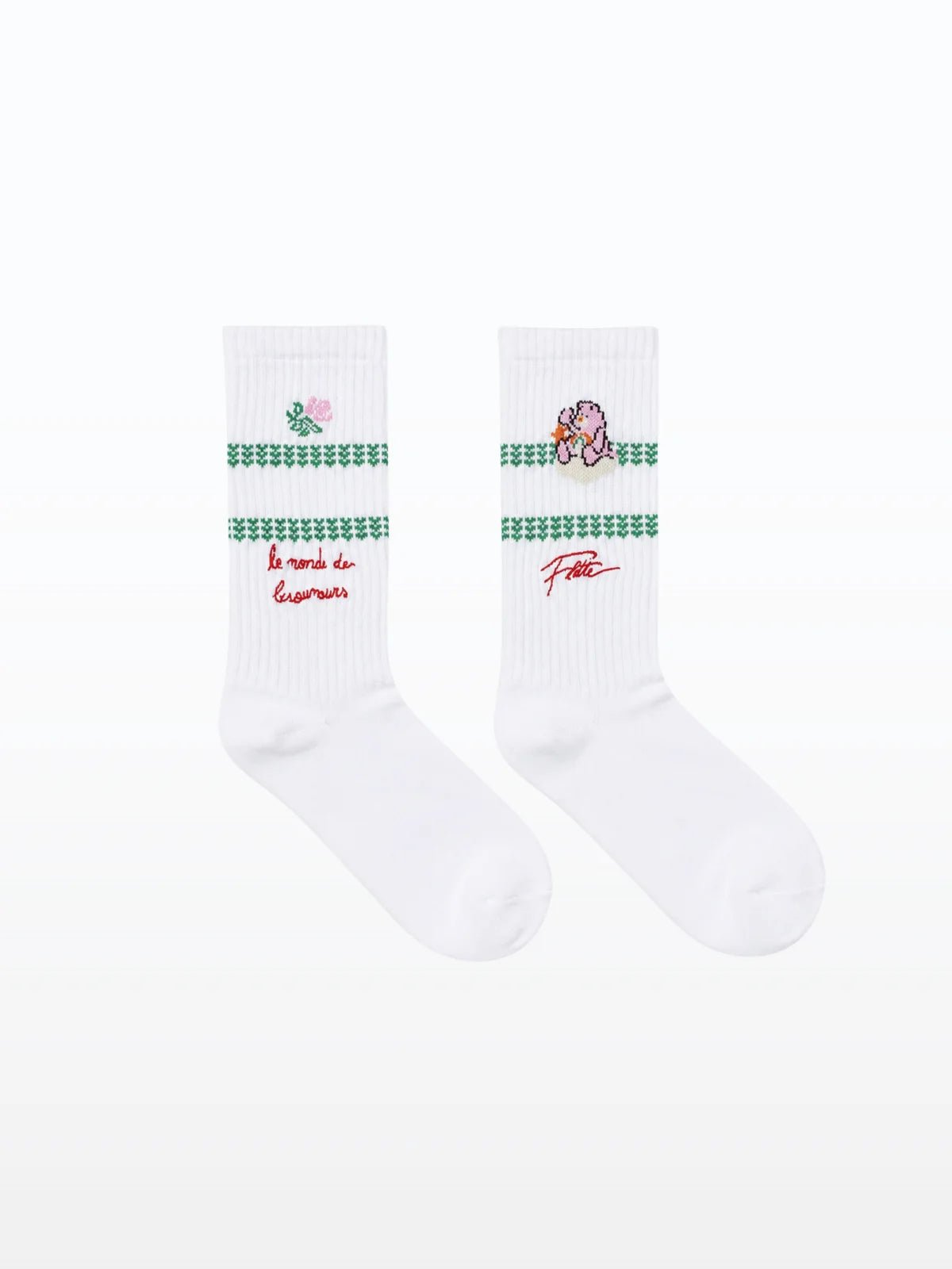 chaussettes collaboration flotte x bisounours collection capsule carebears 