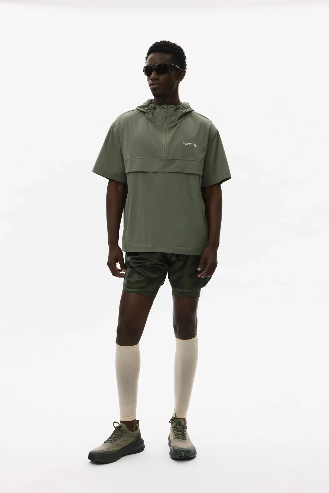 Orléans - Hoodie Anti-UV ultra-léger - Flotte couleur kaki 