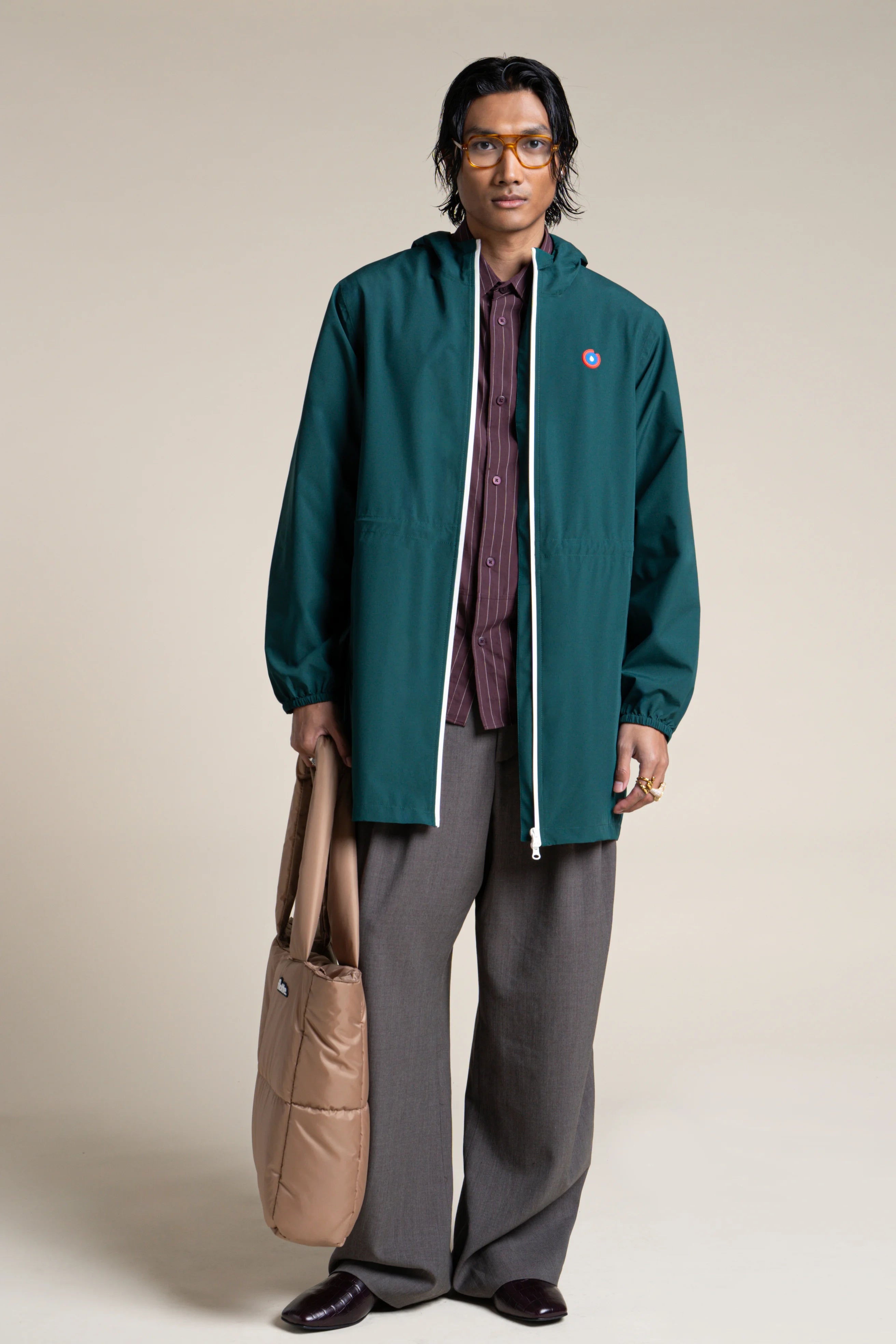 Amelot Couleur - Imperméable Long - Flotte #couleur_sapin