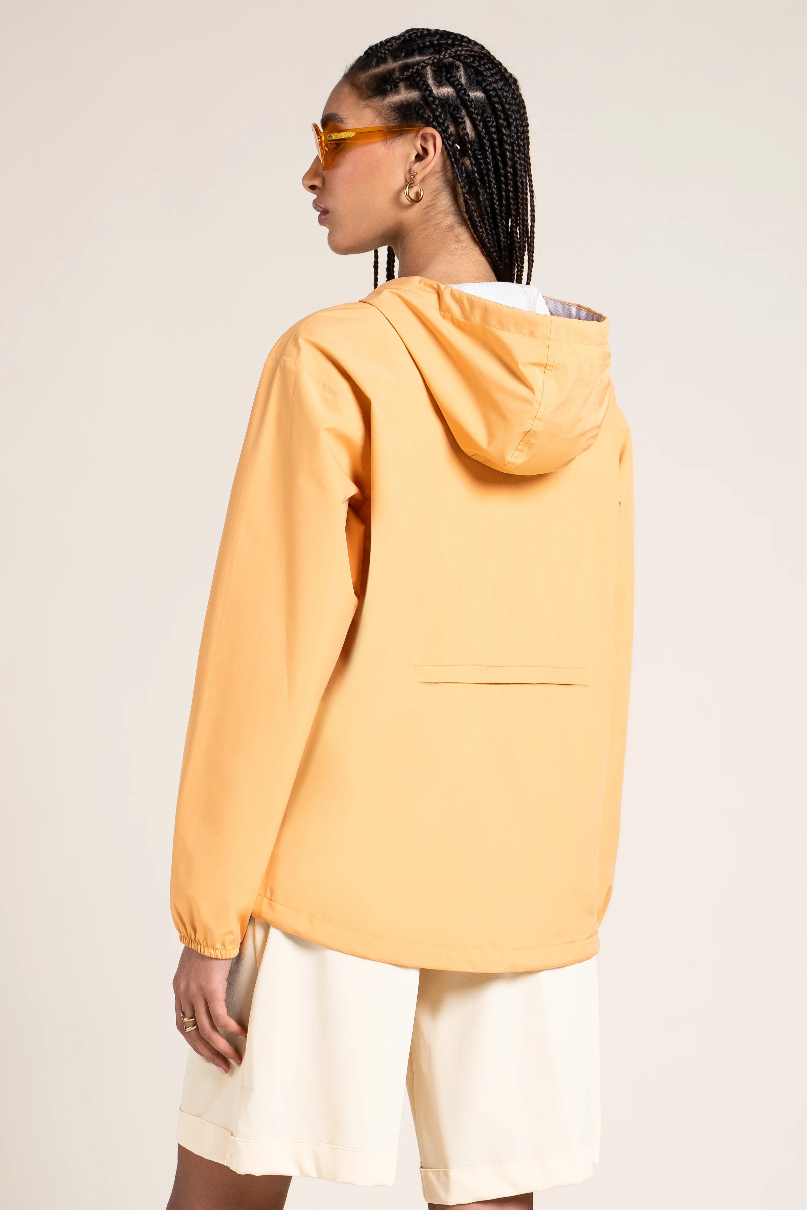 Passy - Imperméable Coupe-vent Court - Flotte couleur melon #couleur_melon