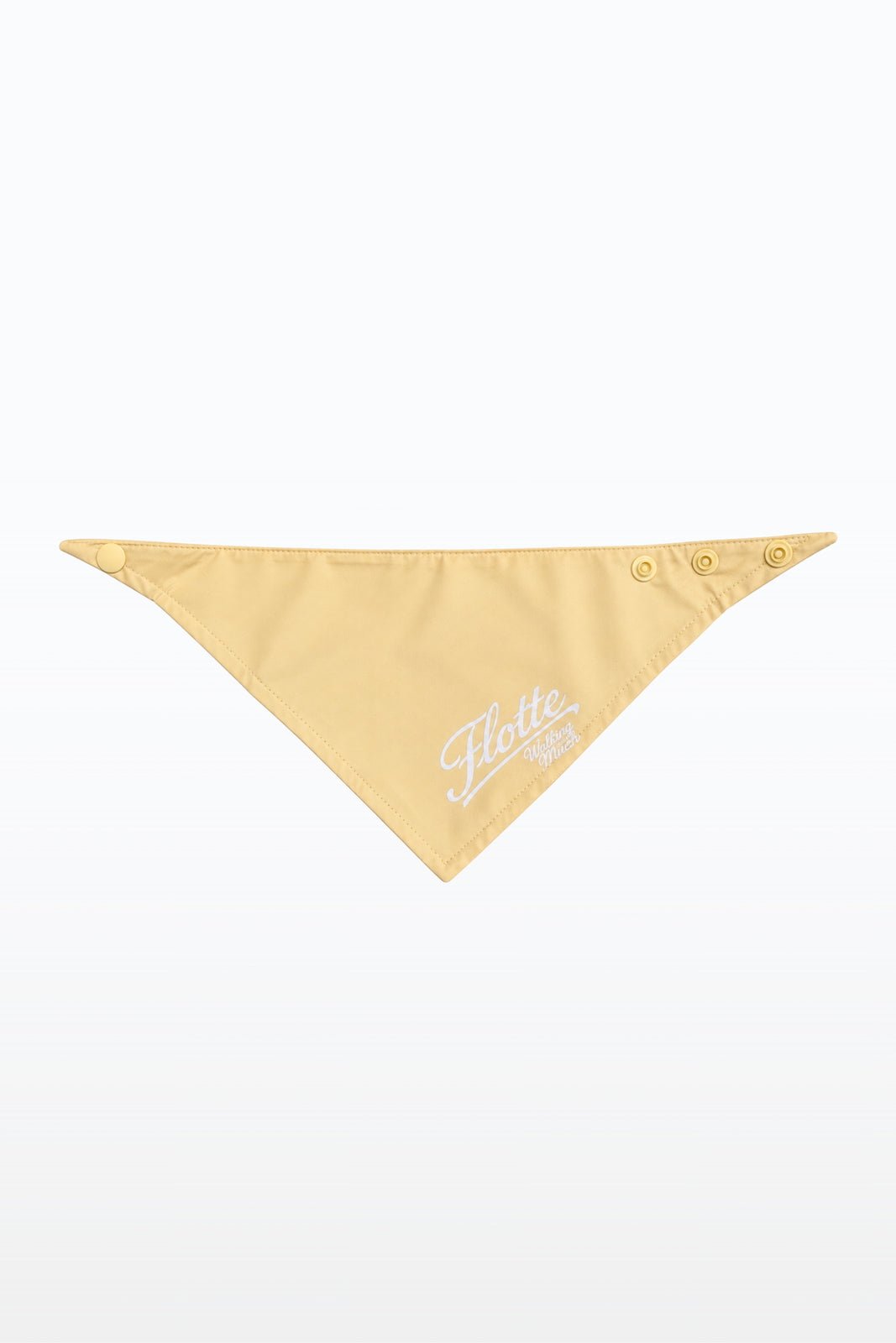 Lagny - Bandana pour chien imperméable forme triangle fermeture à boutons pression - couleur butter 