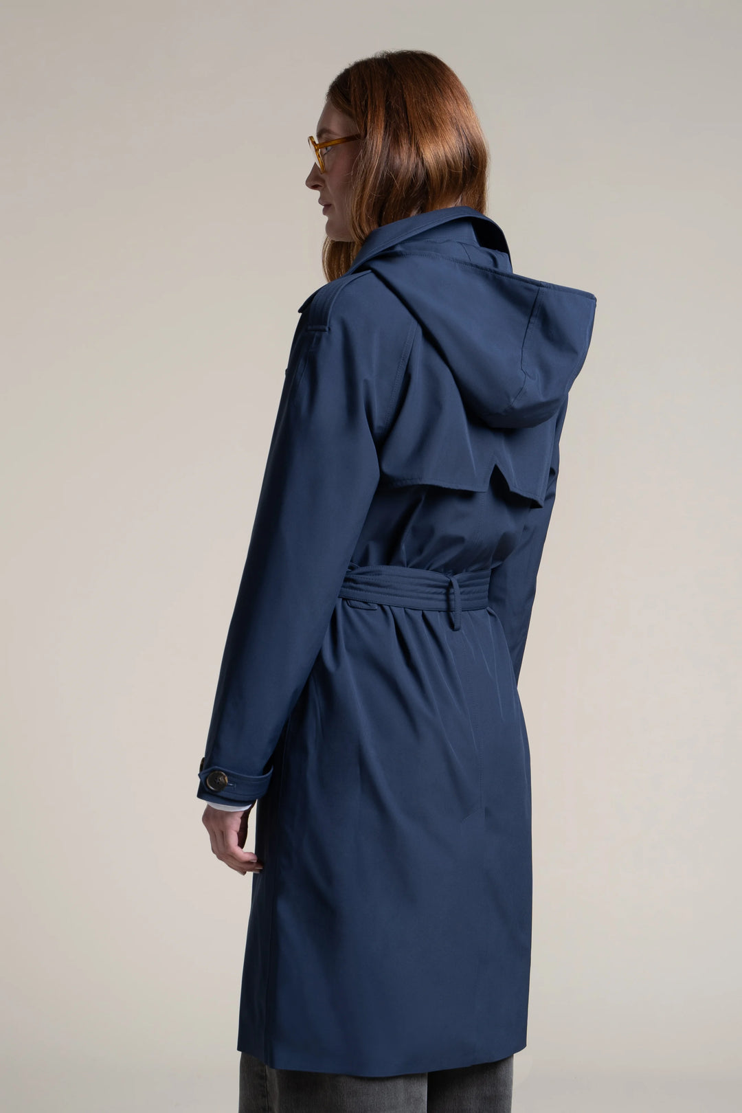 Montaigne Trench Imperméable Mi-Long Flotte