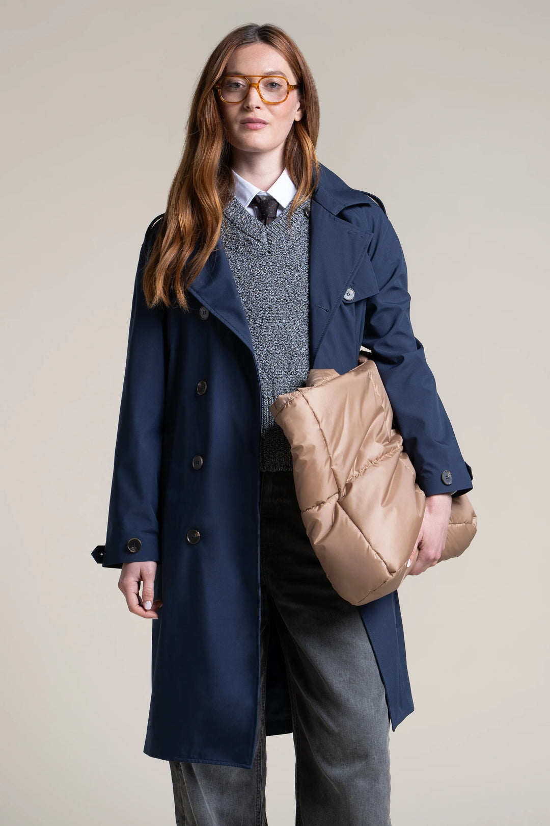 Trench-coat Femme Grande Taille - Imperméable Léger Déperlant - Mi-long Avec Ceinture Et Capuche - Gabardine Souple Pour Printemps Et Automne - 6