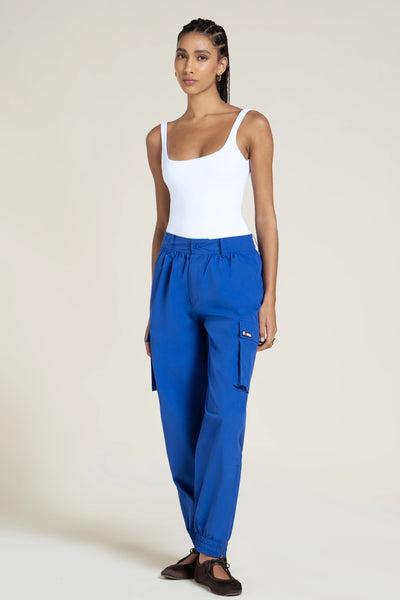 Pantalon imperméable Gambetta cargo multipoches couleur bleu roi #couleur_bleu-roi