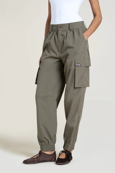 Pantalon imperméable Gambetta cargo multipoches couleur kaki #couleur_kaki