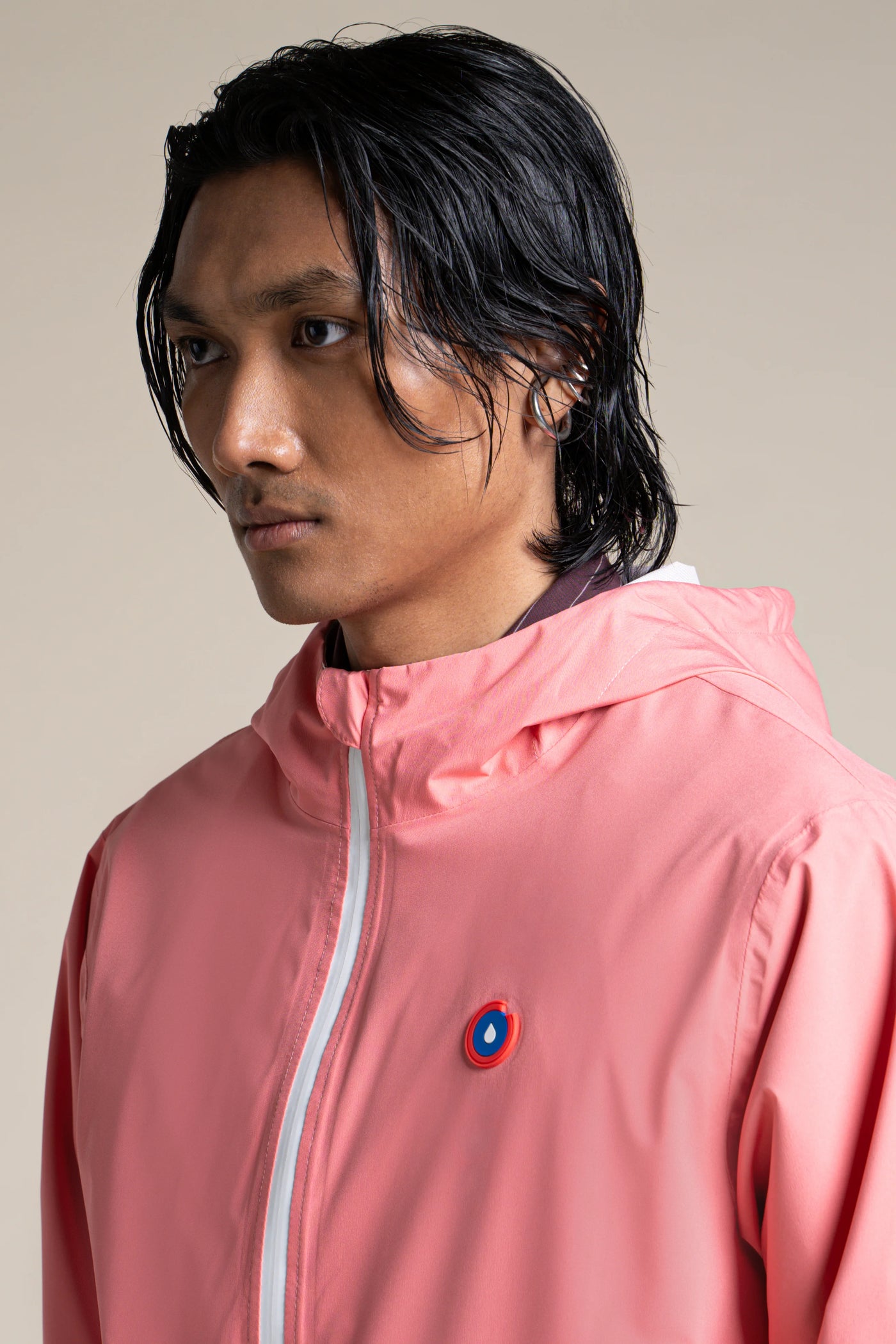 Passy - Imperméable Coupe-vent Court - Flotte #couleur_corail