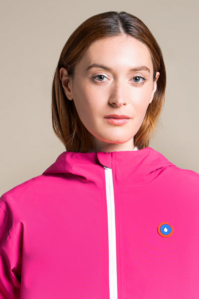 Passy - Imperméable Coupe-vent Court - Flotte #couleur_fuschia