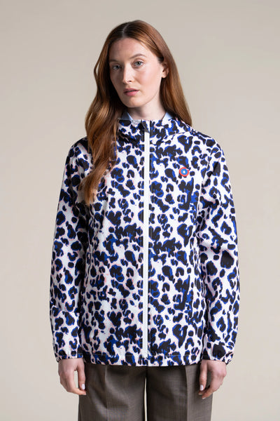 Passy - Imperméable Coupe-vent Court - Flotte #couleur_leopard-bleu