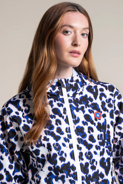 Passy - Imperméable Coupe-vent Court - Flotte #couleur_leopard-bleu