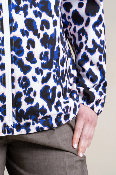 Passy - Imperméable Coupe-vent Court - Flotte #couleur_leopard-bleu