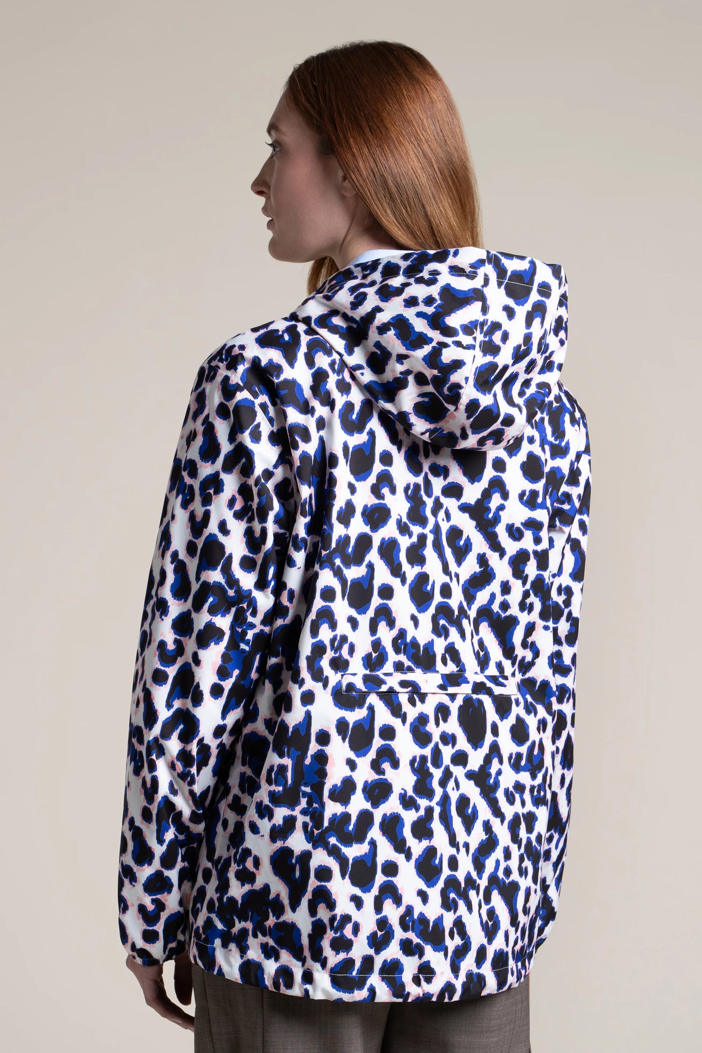 Passy - Imperméable Coupe-vent Court - Flotte #couleur_leopard-bleu