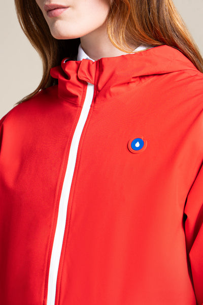 Passy - Imperméable Coupe-vent Court - Flotte #couleur_rouge