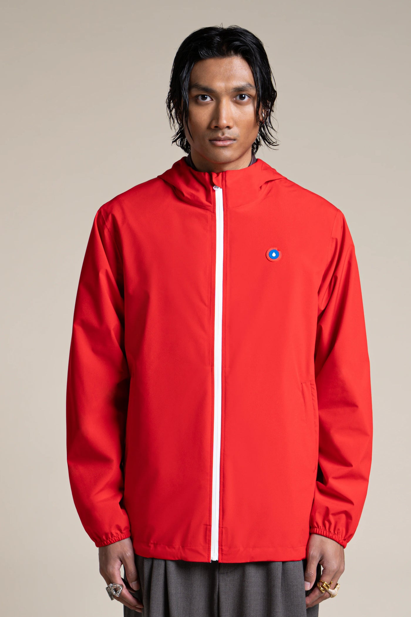 Passy - Imperméable Coupe-vent Court - Flotte #couleur_rouge