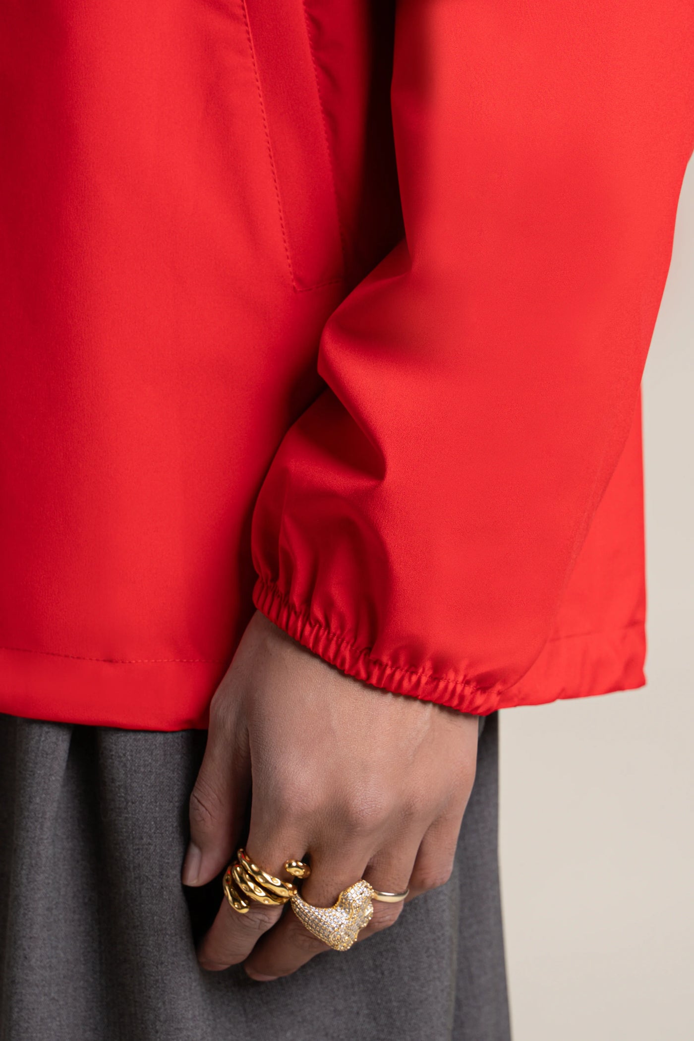 Passy - Imperméable Coupe-vent Court - Flotte #couleur_rouge