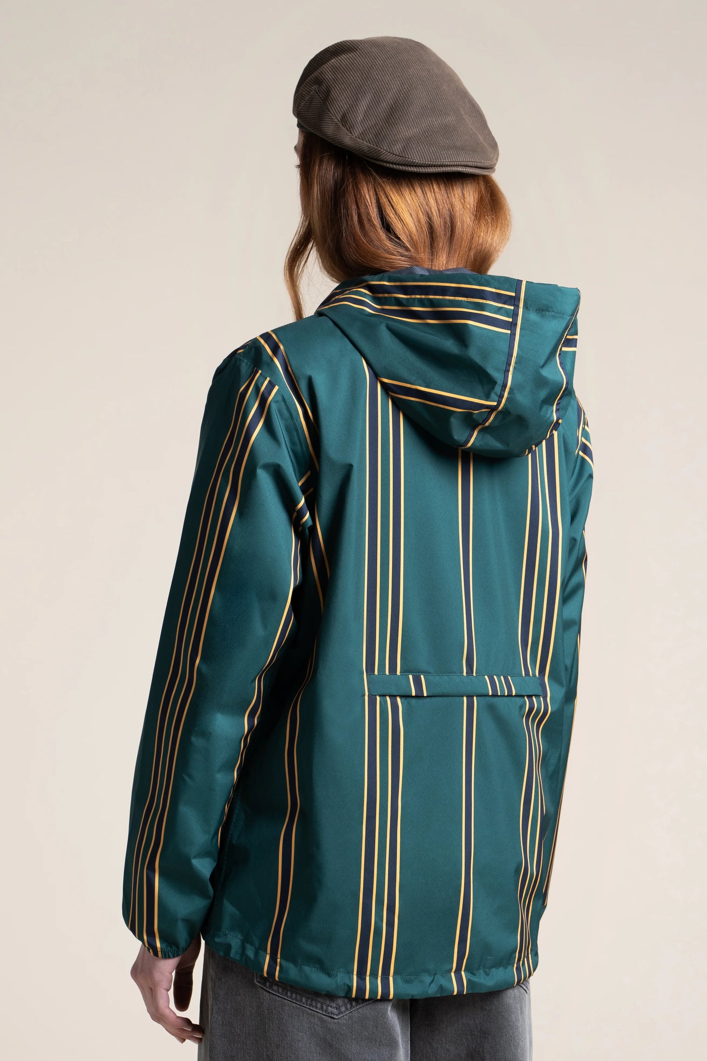 Passy - Imperméable Coupe-vent Court - Flotte #couleur_sapin-raye