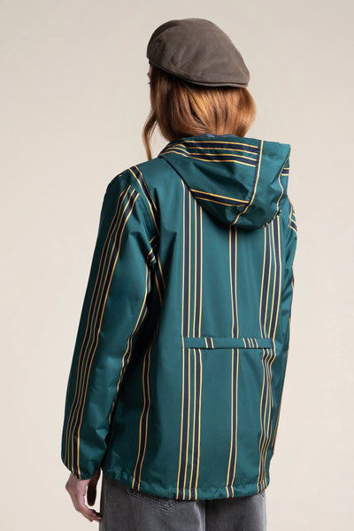 Passy - Imperméable Coupe-vent Court - Flotte #couleur_sapin-raye