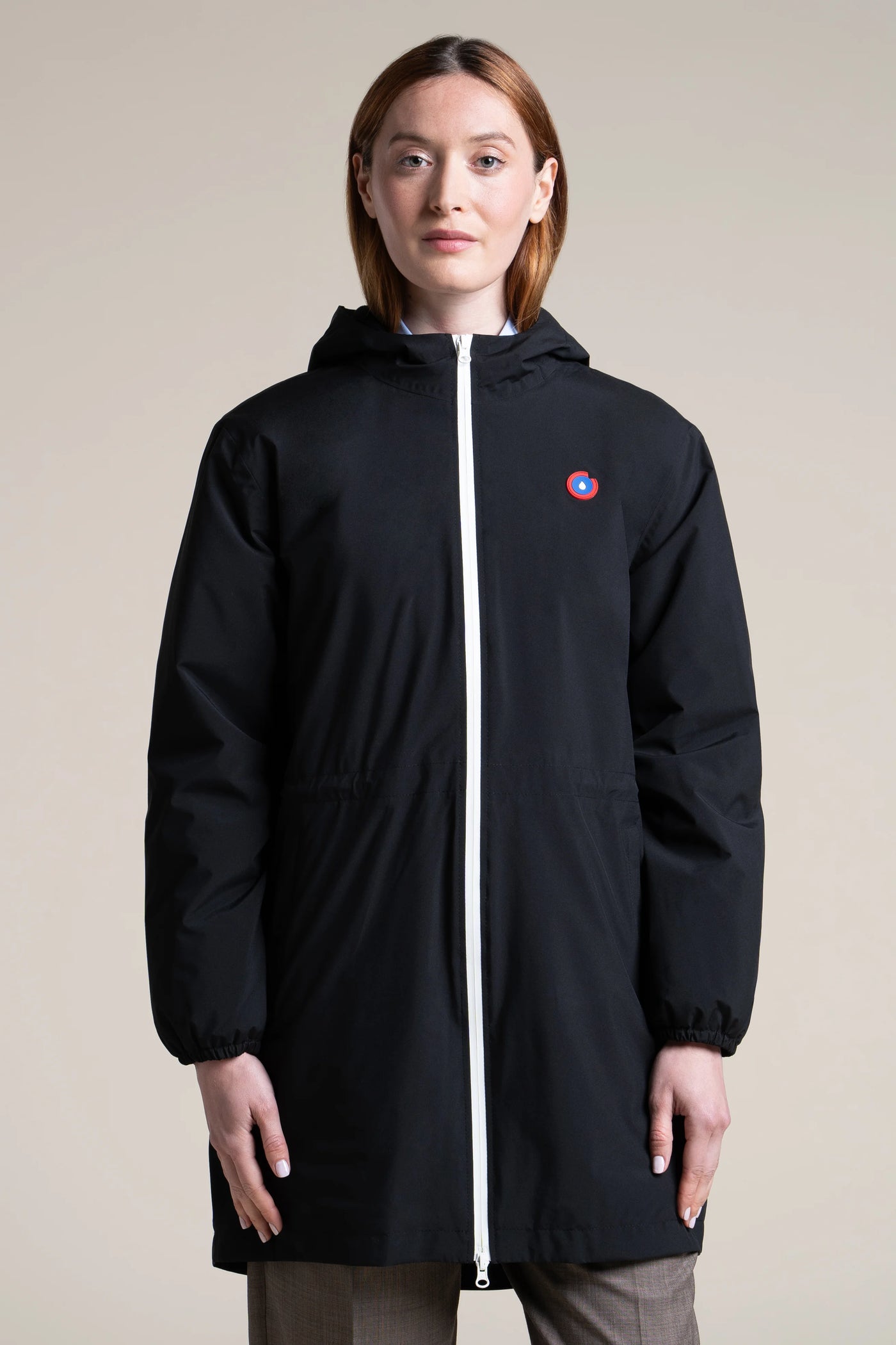 Veste longue imperméable et doublée Polaire #couleur_ombre