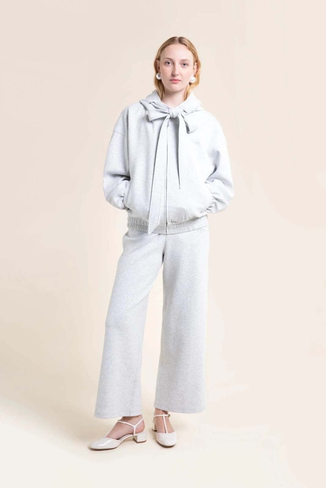 Réaumur hoodie sweat à lanière gris 