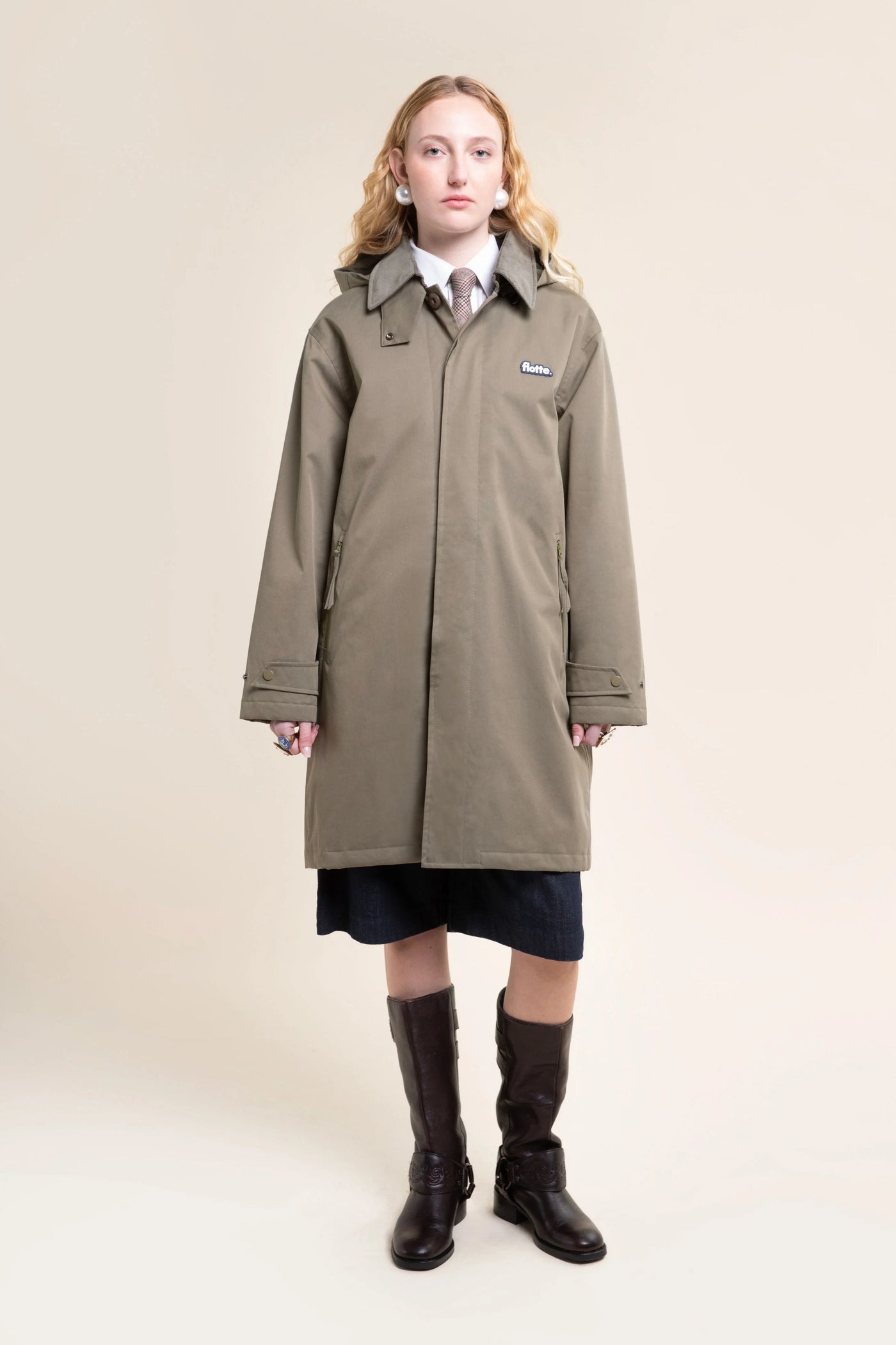reuilly parka imperméable kaki 