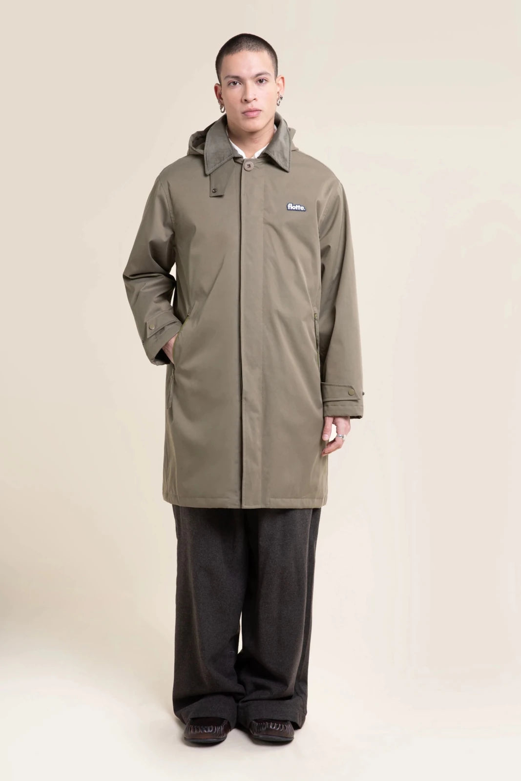 reuilly parka imperméable kaki 