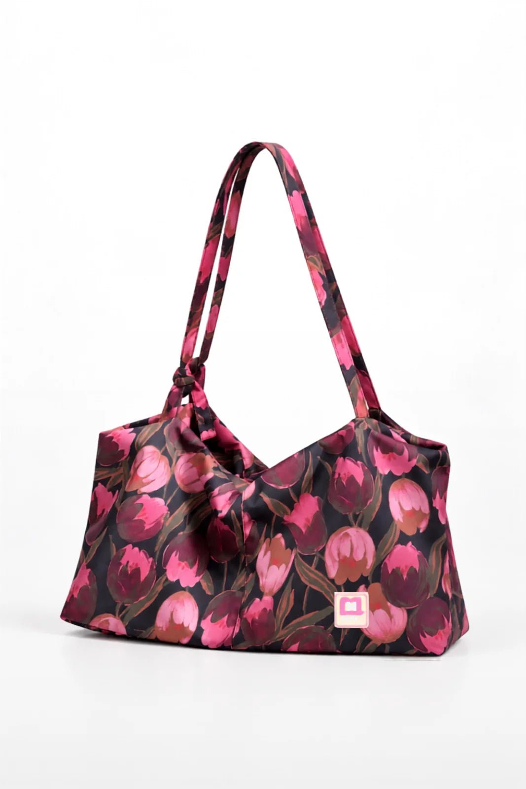 sac Otto - imprimé tulipes navy - collaboration Flotte Make My Lemonade 