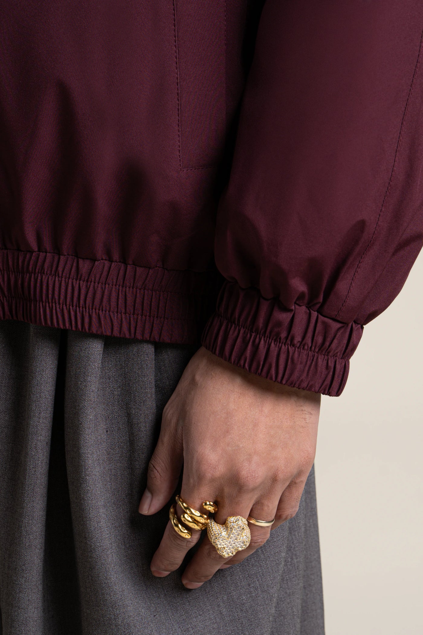 SAINT MARTIN veste imperméable #couleur_prune-tartan-rose