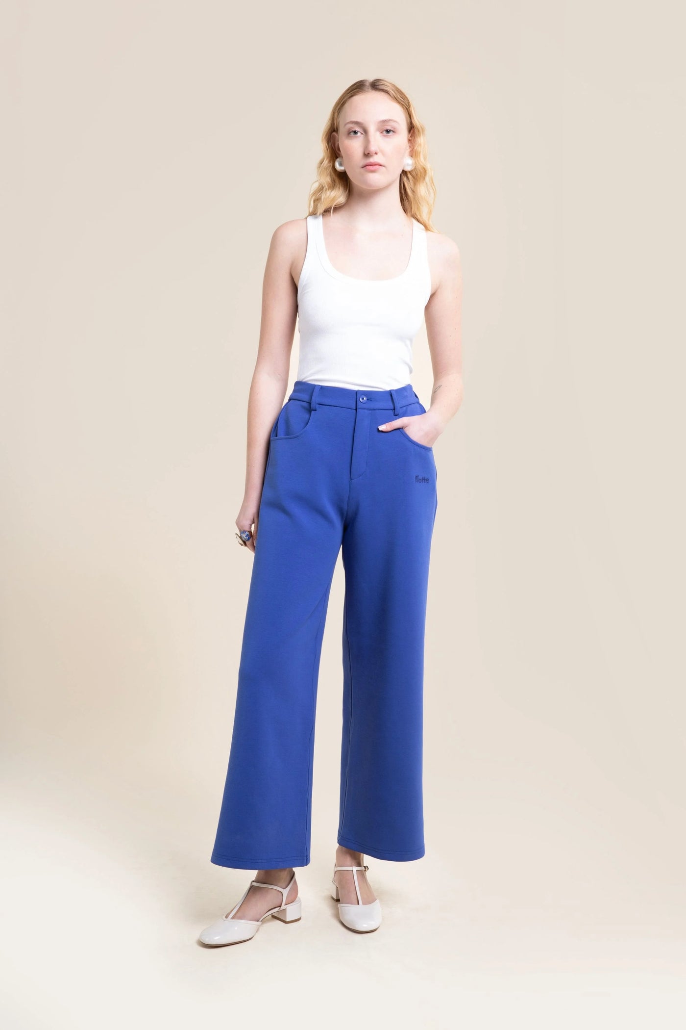Sébastopol pantalon décontracté bleu roi 