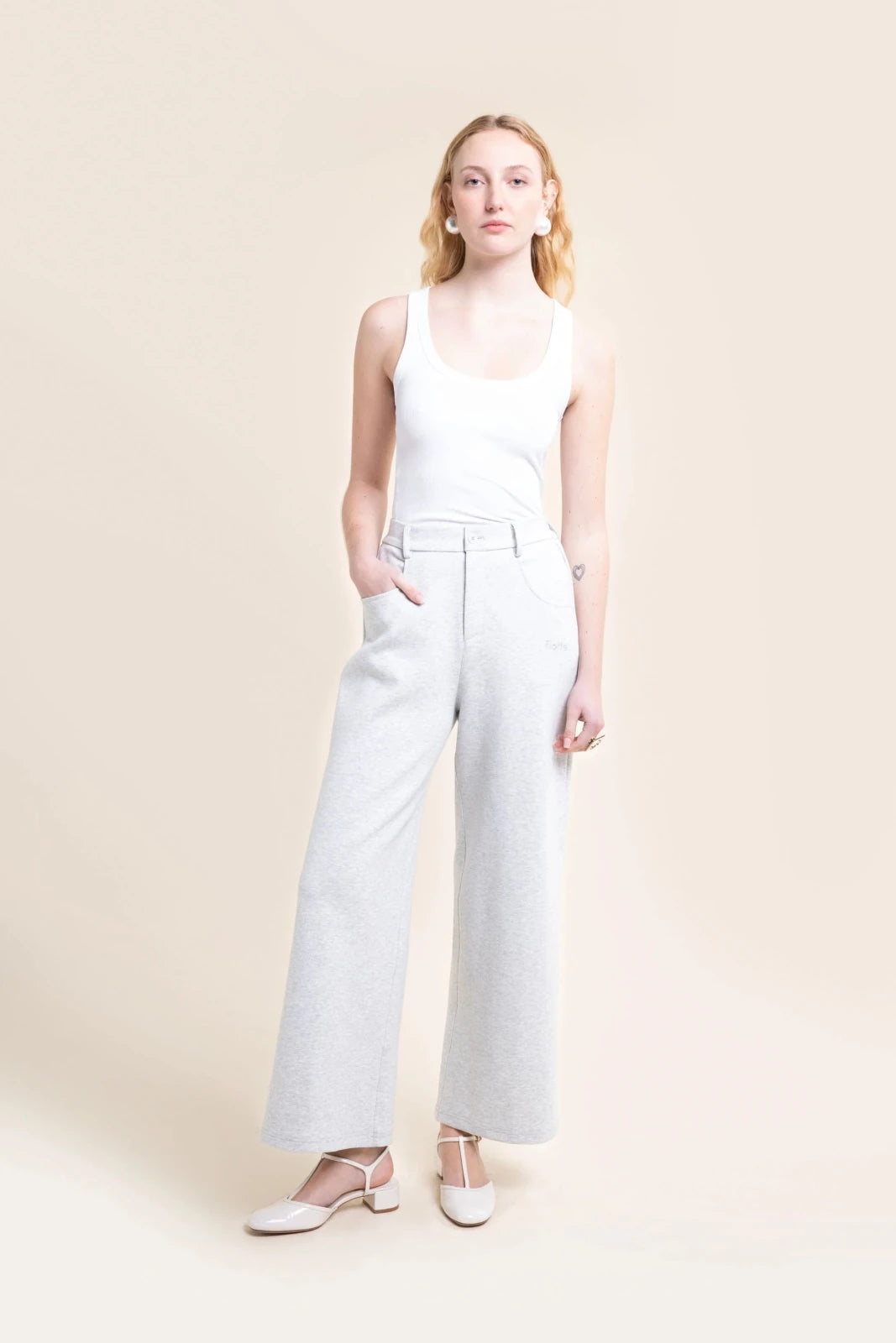 Sébastopol pantalon décontracté gris 