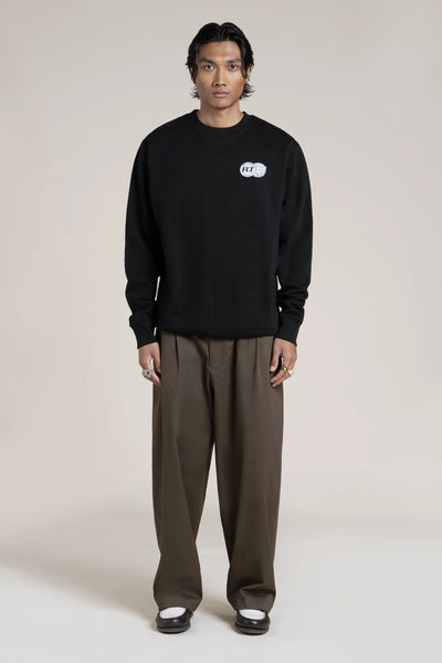 Turgot - Sweat en coton motif World Globe - Flotte #couleur_ombre-world