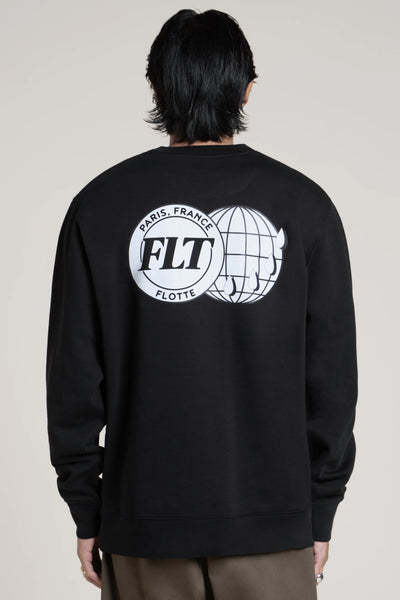 Turgot - Sweat en coton motif World Globe - Flotte #couleur_ombre-world