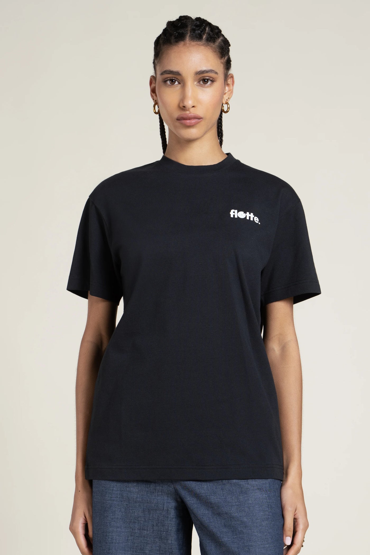 Temple - T-shirt déperlant en coton motif World Globe - Flotte 