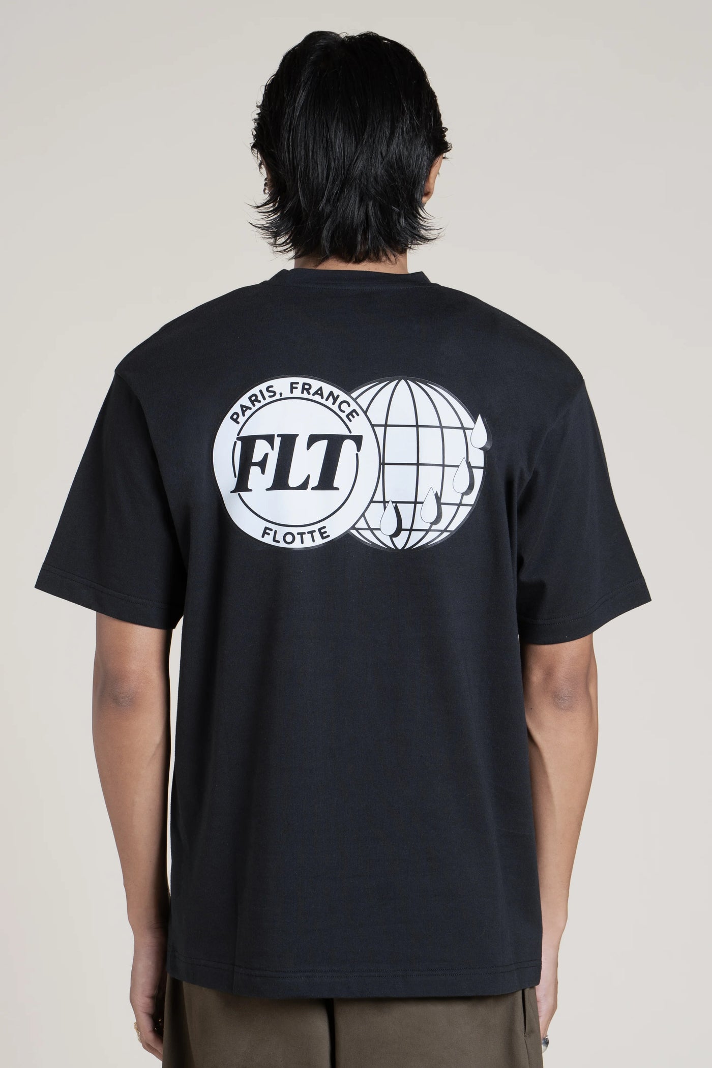 Temple - T-shirt déperlant en coton motif World Globe - Flotte #couleur_ombre-world