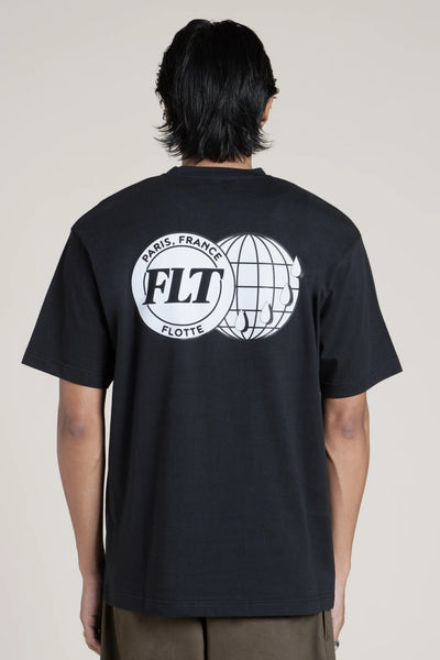 Temple - T-shirt déperlant en coton motif World Globe - Flotte #couleur_ombre-world