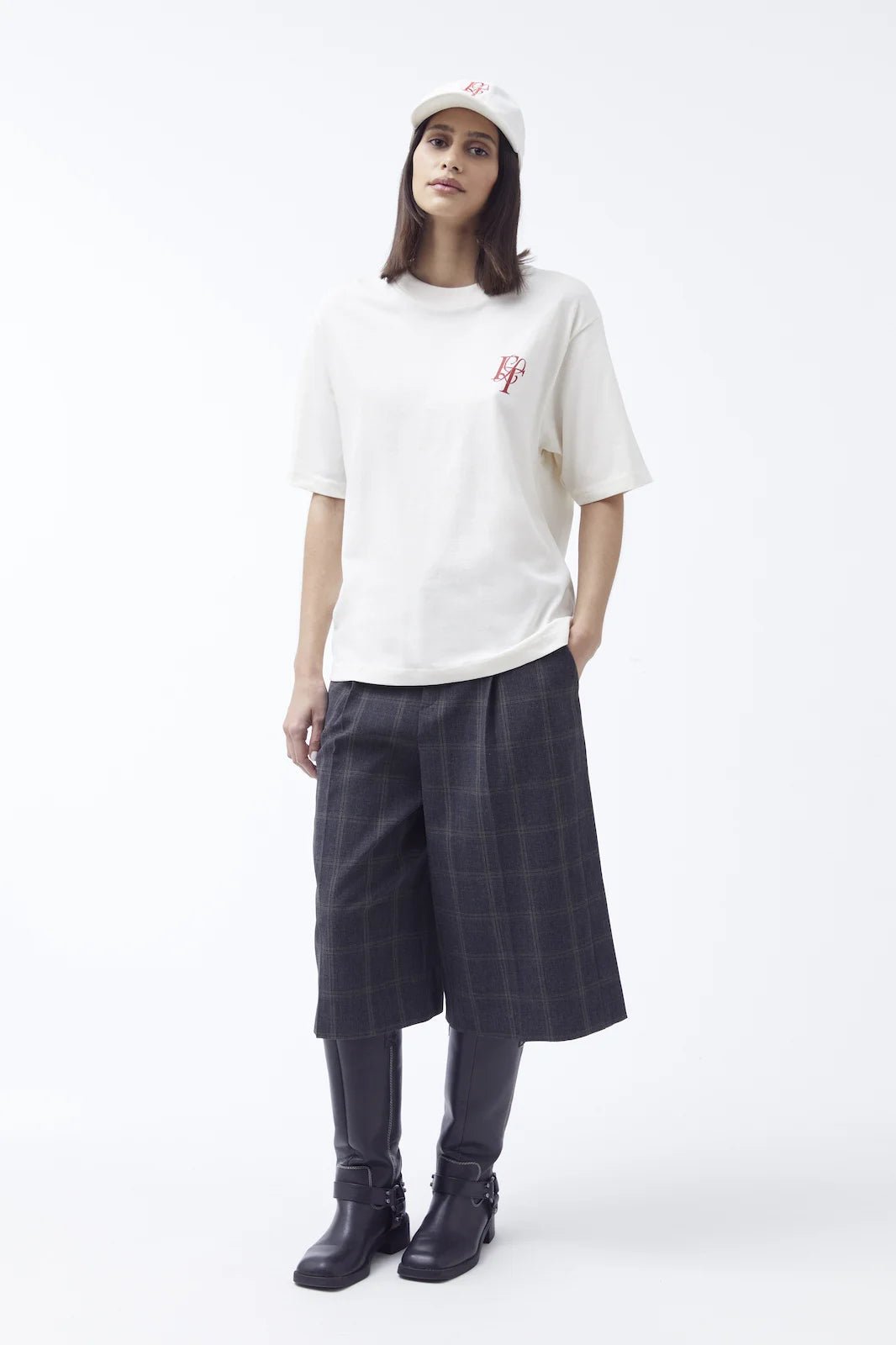 T-shirt en coton Paradis - flt flotte social club - couleur craie 