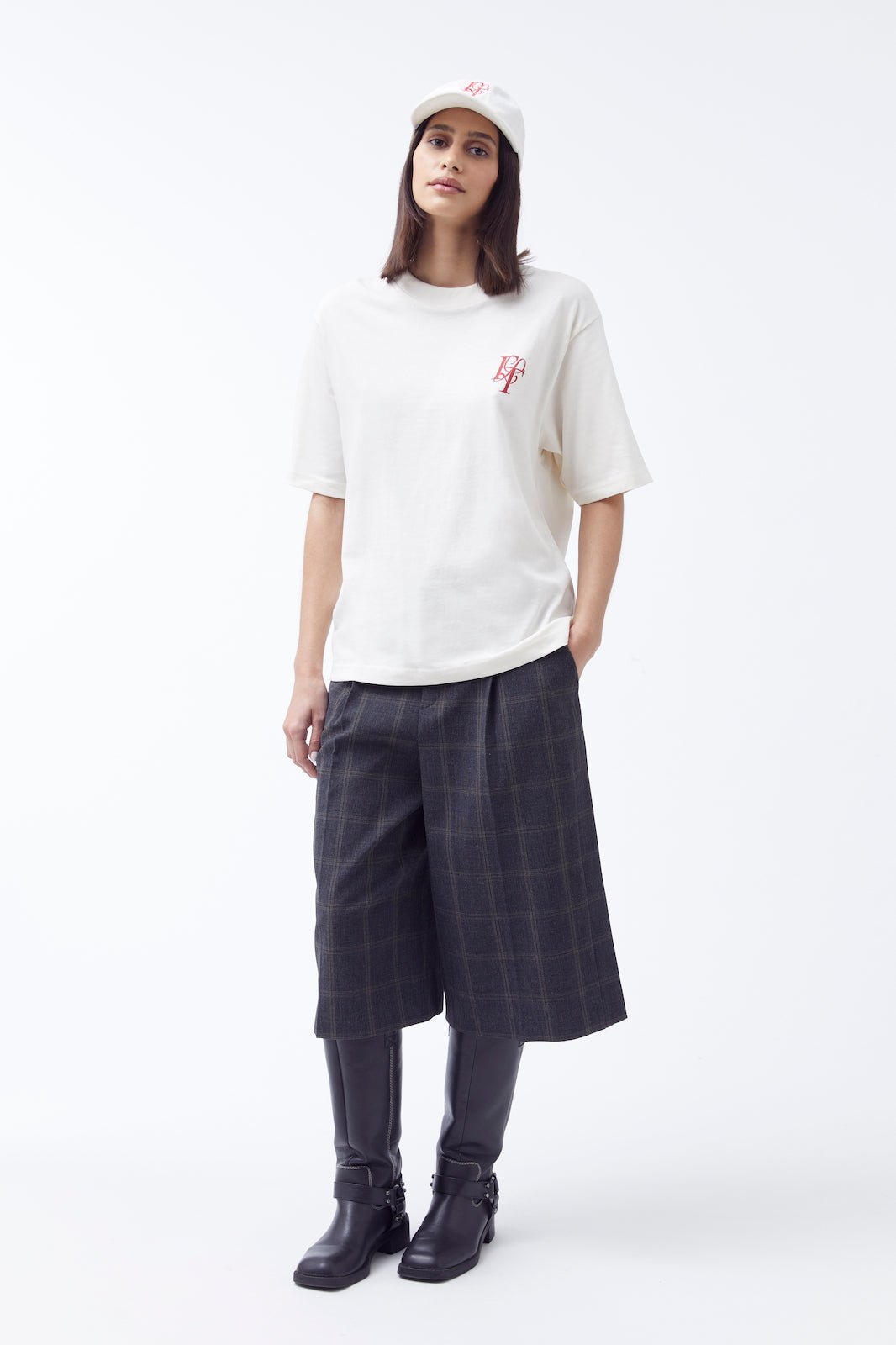 T-shirt en coton Paradis - flt flotte social club - couleur craie 