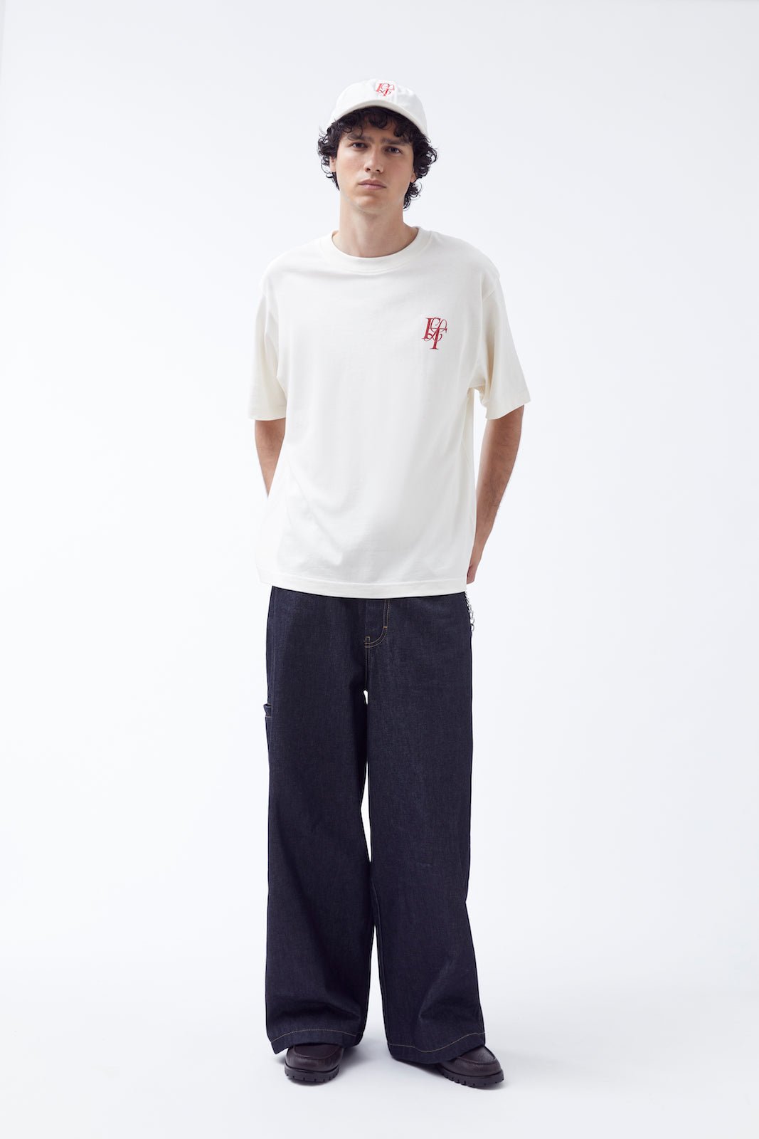 T-shirt en coton Paradis - flt flotte social club - couleur craie 