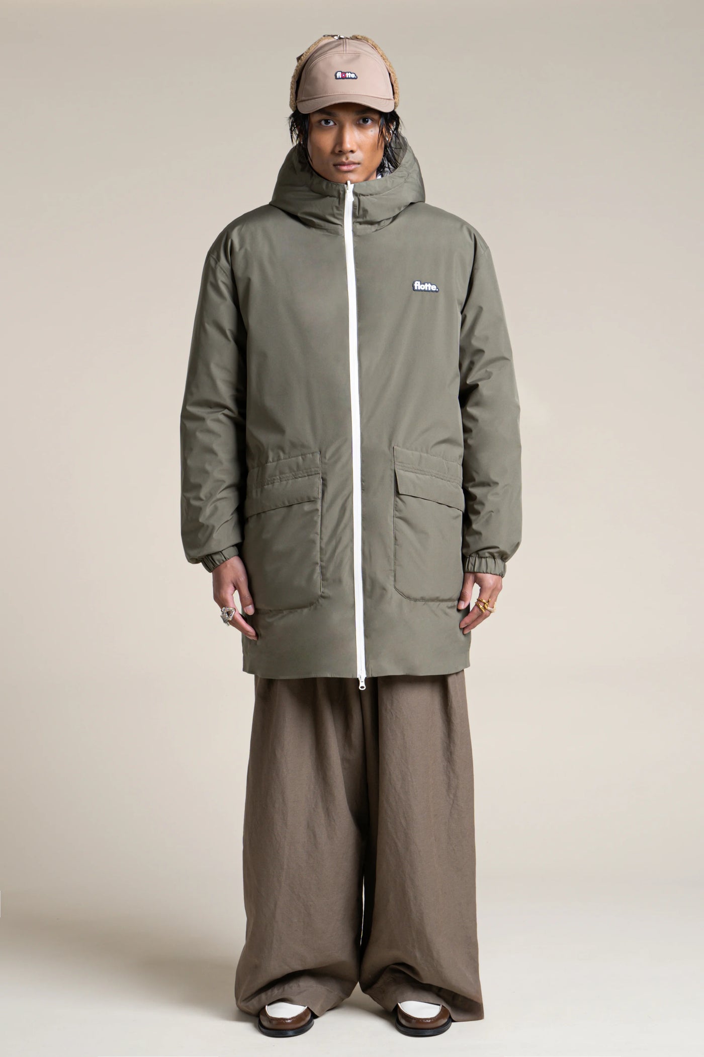 Varenne - Doudoune Longue Reversible - Flotte 