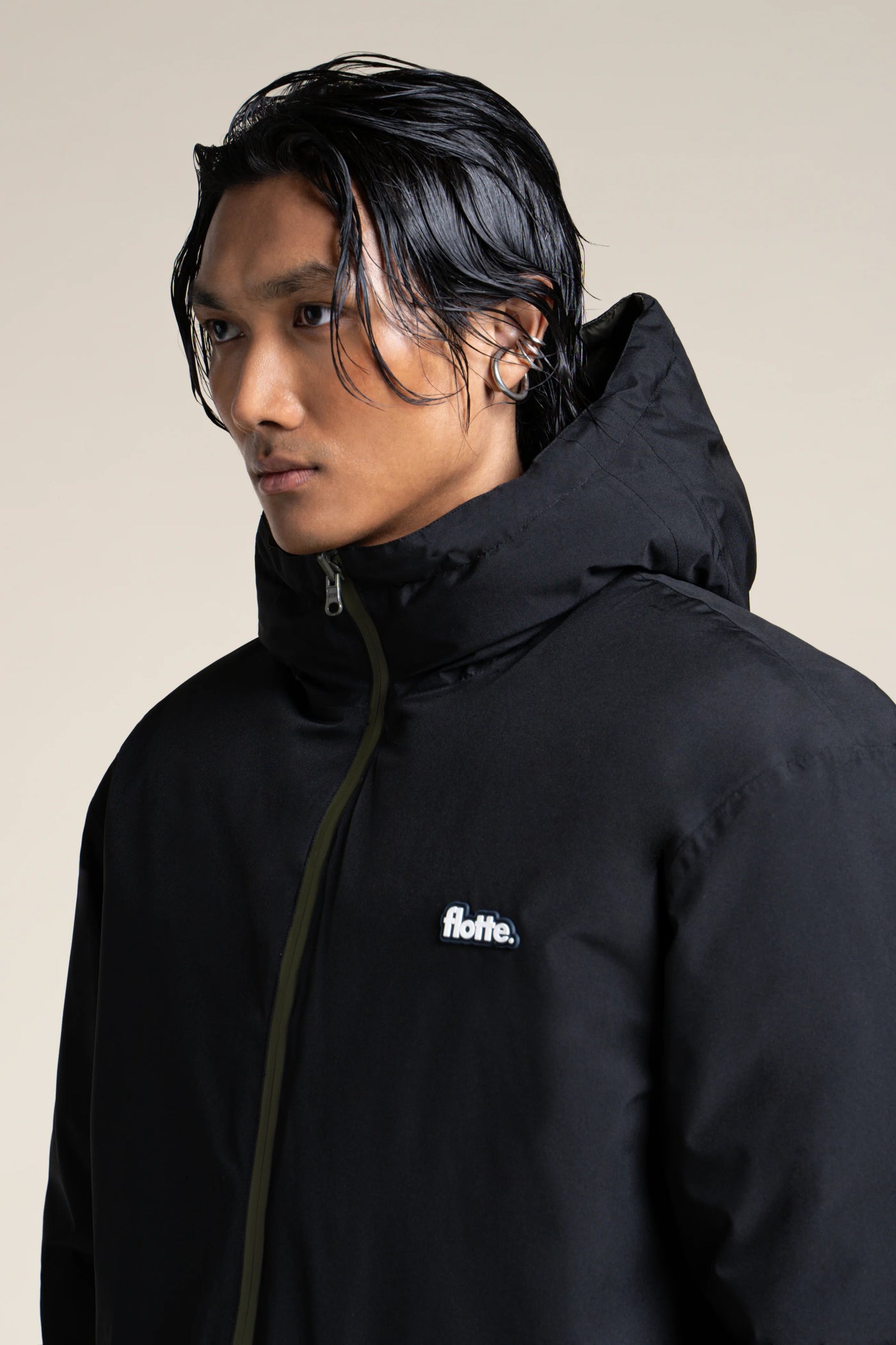 Varenne - Doudoune Longue Reversible - Flotte #couleur_ombre-kaki