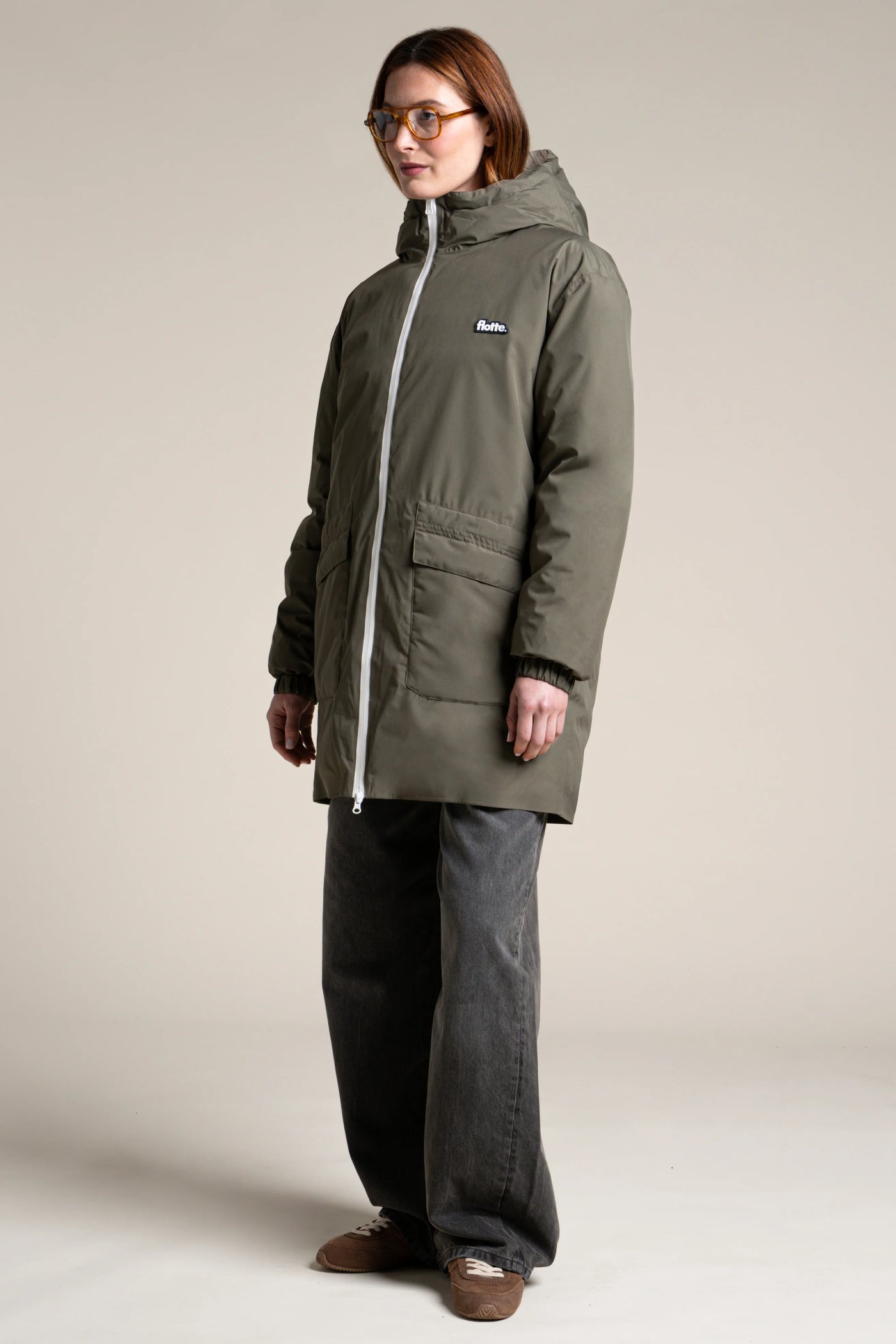 Varenne - Doudoune Reversible - Flotte #couleur_kaki-coquille