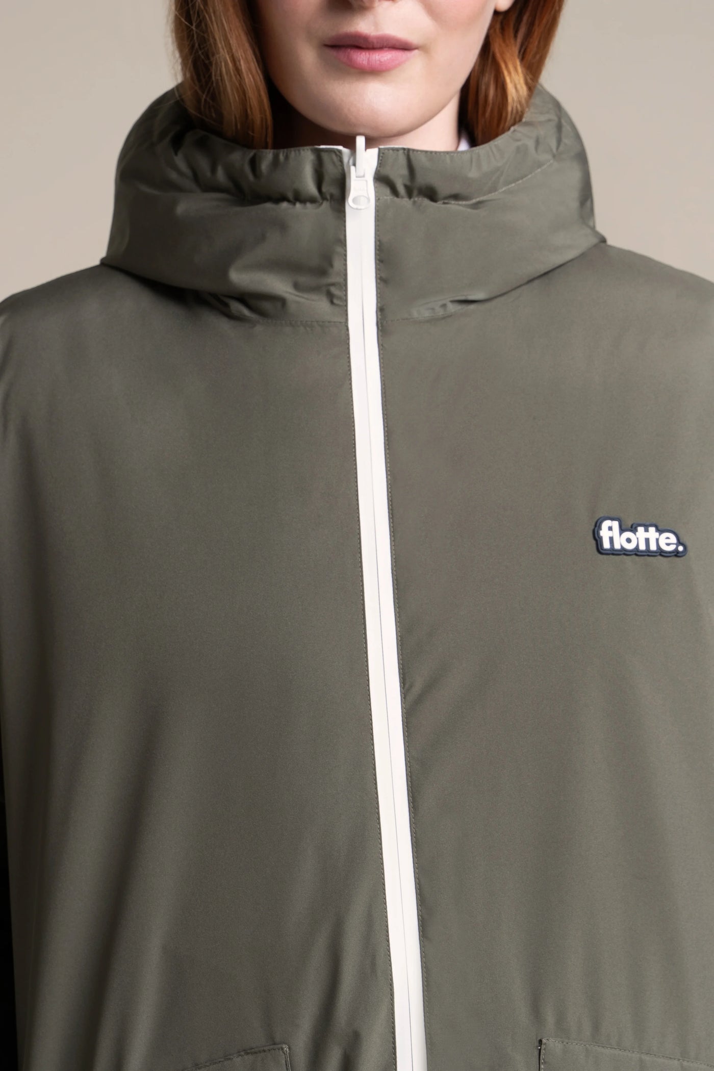 Varenne - Doudoune Reversible - Flotte #couleur_kaki-coquille