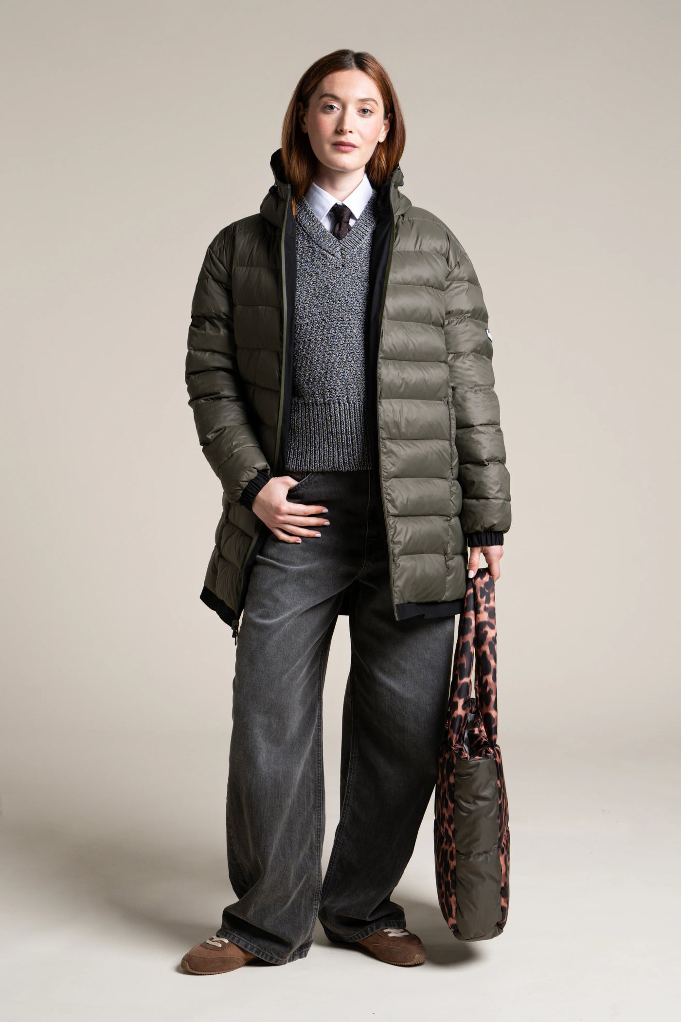 Varenne - Doudoune Reversible - Flotte #couleur_ombre-kaki